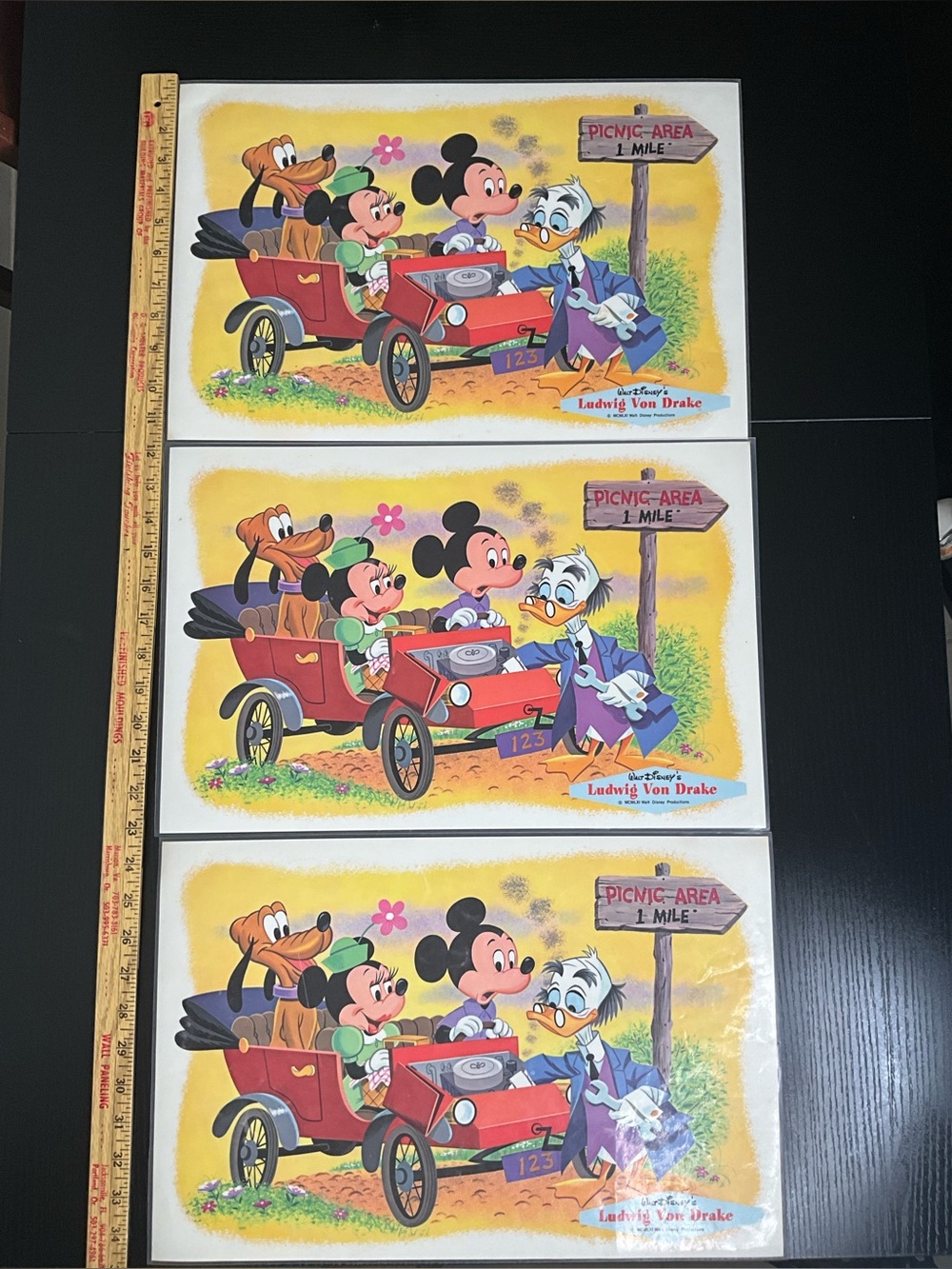 Disney Vintage Walt Disney Ludwig Von Drake Mats
